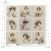 portret, dziewczynka, vintage, akwarela, kwiaty, konwalie, wianek, sepia, retro*portrait, girl, vintage, watercolor, flowers, lilies of the valley, wreath, sepia, retro